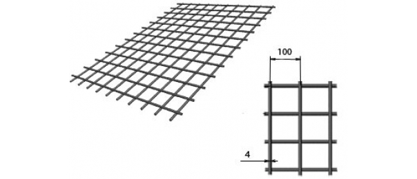 Сетка сварная (дорожная) 100х100х4мм 1,5х2м купить с доставкой в Шатуре