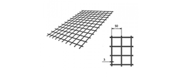 Сетка сварная (дорожная) 50х50х3мм 1х2м купить с доставкой в Шатуре